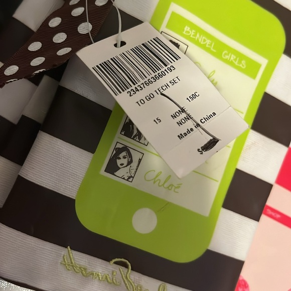 VTG Iconic Henri Bendel TO GO TECH SET, NWT, 3 Bag Set: Phone, iPad, & Laptop - Picture 12 of 13